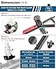 TRIWONDER Collier de Selle de Vélo 25,4mm 28,6mm 31,8mm 34,9mm Pince Clip de Tube Siège Fixation Serrage pour Tige de Selle VTT Vélo de Route (02 Noir, 28,6 mm) #1