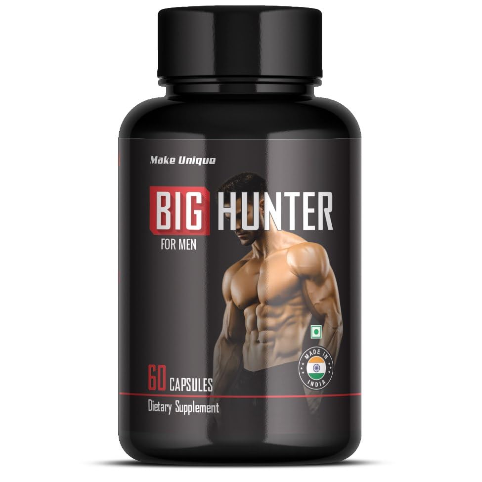 [BRSRGZIKDICQK337] Make Unique Big Hunter Nutritional Supplement for Men, 60 Capsules