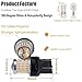 iBrightstar Newest 9-30V Super Bright Low Power 7440 7443 T20 LED Bulbs with Projector replacement for Turn Signal Lights,Amber Yellow