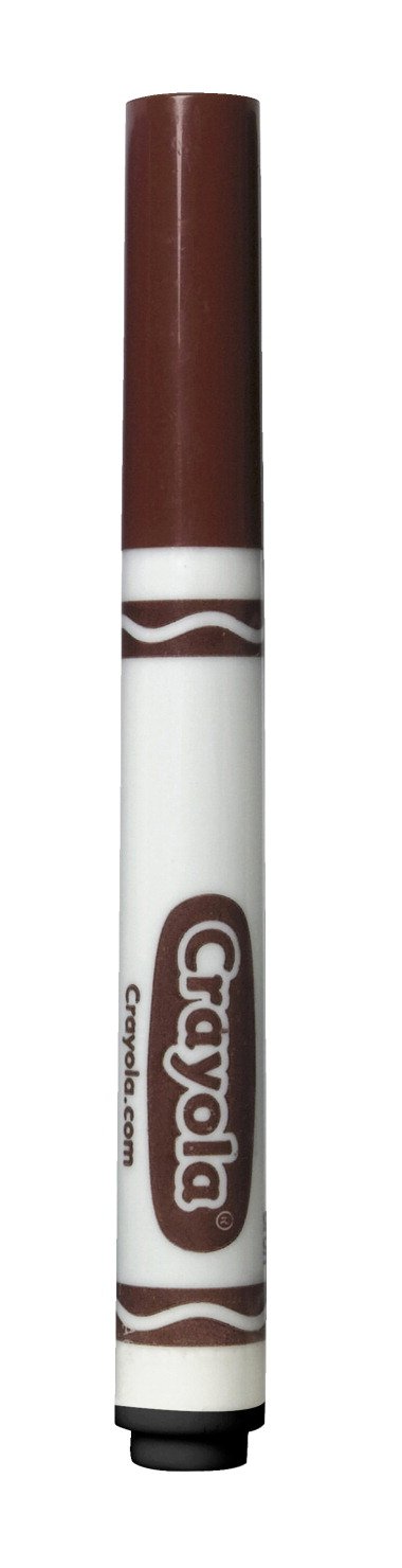 Crayola Broad Line Markers, Brown, 12 Count Bulk Markers