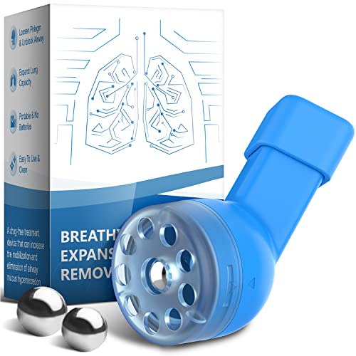 IDEAR Flutter Valve Mucus Removal Device & Lung Expander, Natural Lung Expansion Device & Mucus Clearance Device to Expand Lung Capacity Airway Cleaning Breathing Trainer with 16mm & 18mm Balls