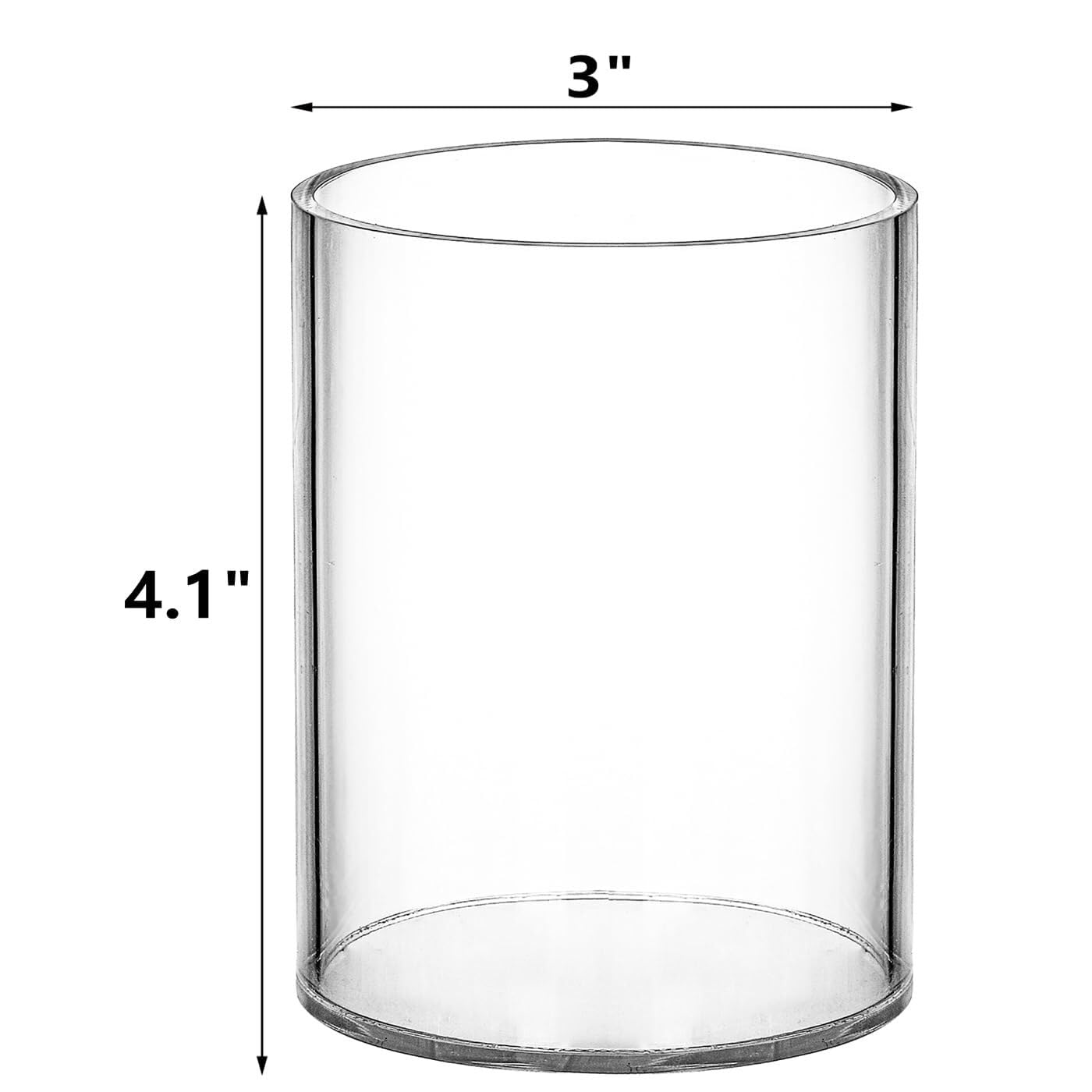 Stifteköcher Stifte Halter Stifthalter Aus Acryl, Transparent, Dicker Bleistiftbecher, Runder Desktop-Briefpapier-Organizer Schreibtisch-Organizer