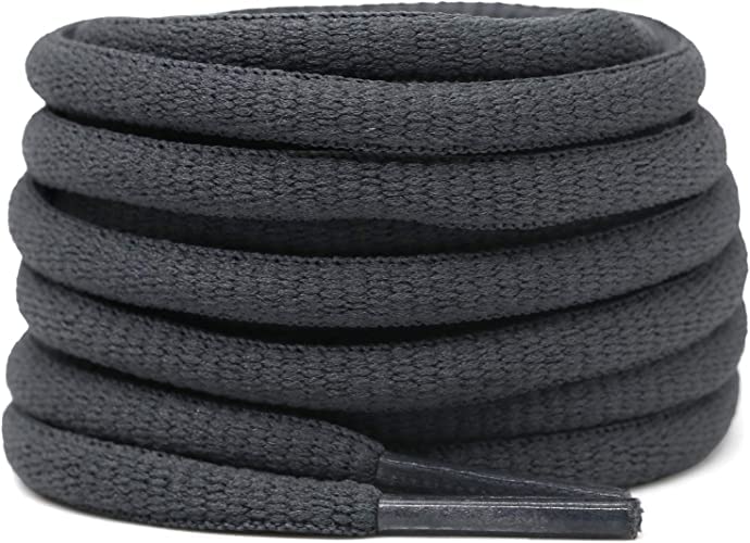 WISDOM Round Oval Shoes Laces Athletic Shoe Laces for Sport/Running Shoes Shoe Strings 120cm_47 Inch Lengths (Dark Grey, 2Pair) (B0BFNBLVSS) Amazon Price History, Amazon Price Tracker