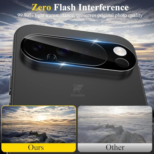 Image of WonRia Pack 1- Back Camera Glass Protector for Google Pixel 10 Pro XL 5G Camera Lens Protector Guard [3D Premium] - Black
