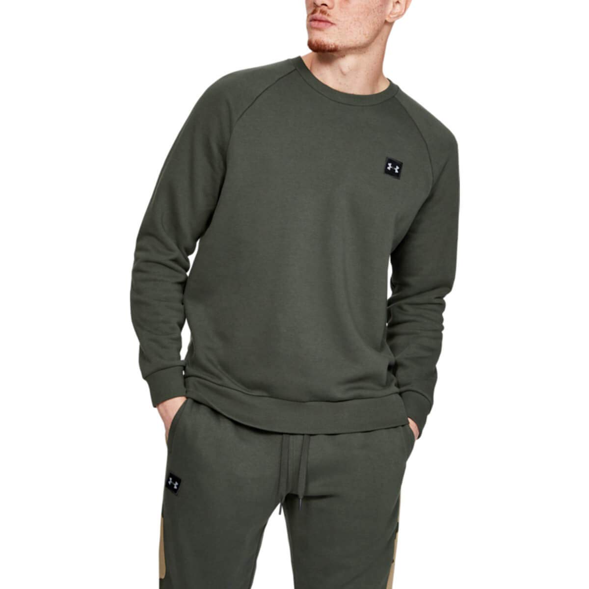 Under Armour Rival Fleece Crew, Comfortable & Breathable Long Sleeve Fleece, Men's Pullover Made With Fast-Drying Fabric Men — view 9