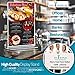 Vee Display Sign Holder Set 8 Acrylic Sign Holder Frames 8.5 x 11 - Clear Frame T-Shape Paper & Picture Stand for Trade Show, Restaurant – Double-Sided Standing Plastic Table Top Menu Document Holders
