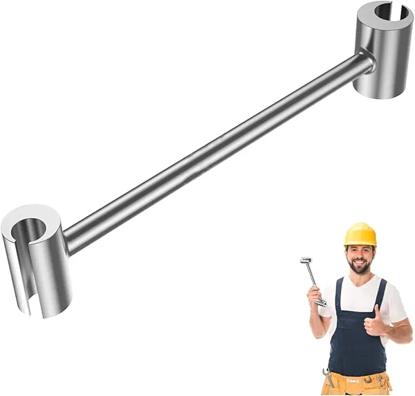 JQHUJNY Door Hinge Gap Adjusting Wrench Tool, Upgraded Rolled Steel Door Hinges Adjustment Tool, 14-19mm Gap Adjusting Wrench, Rust-Proof Door Jamb Hinge Jig, Light Sliver