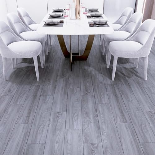 Piso Vinílico Auto Adesivo Régua Madeira Manta Caixa 5m² Cinza Escuro - Brinovar