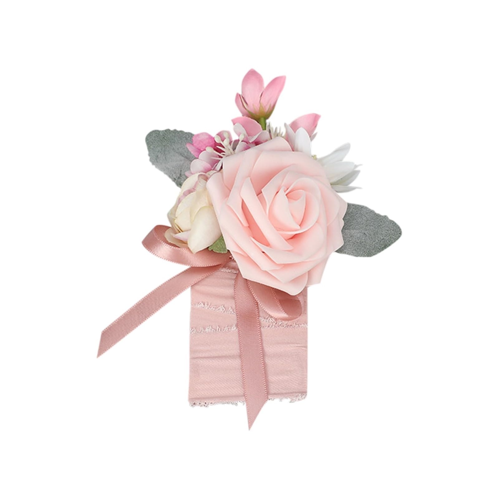 TXLEAPEY Wrist Corsage Bracelet, Corsage And Corsages Prom Rose Corsage Wristband For Wedding Anniversary Prom Party artificial flowers(C)