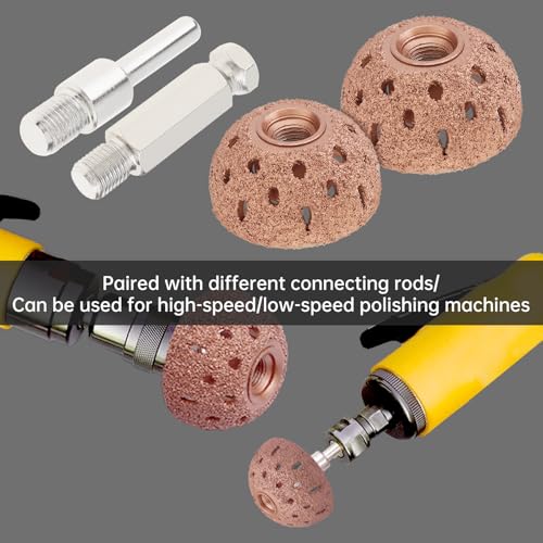 Image of Tire Repair Patch Tools 40mm 55mm Tungsten Steel Polishing Wheel with Patch Roller and Repair Scraper for Car Tire Grinding (40mm+55mm)