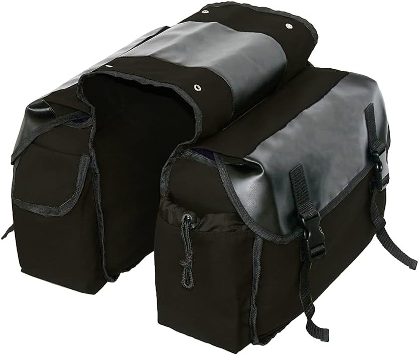 Bicycle Panniers Bag Portable Bike Saddle Bag Large Capacity Bicycle Rear Seat Bag Bike Cargo Bag Bike Rack Trunks Rear Seat Carrier Pack Storage Pouch (Brown)