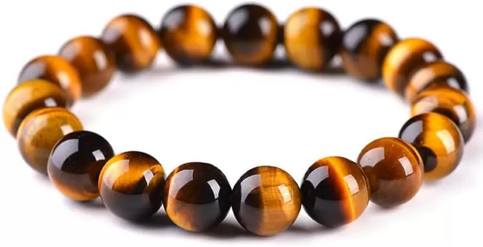 Natural Tiger's Eye Bracelet,Energy Gemstones,Onyx Beaded, amulet bracelet, good luck,healing bracelets, health energy bracelet,gift for men and women image 5