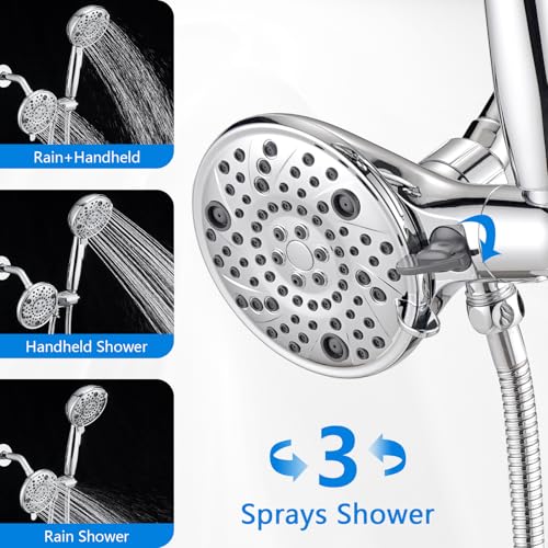 Replacement for Moen Shower Faucet Trim Kit, High Pressure Dual Shower Combo, Shower Handle, (Valve& Catridge Not Inclued), Chrome by Ultrimkit - Used condition - Image 4