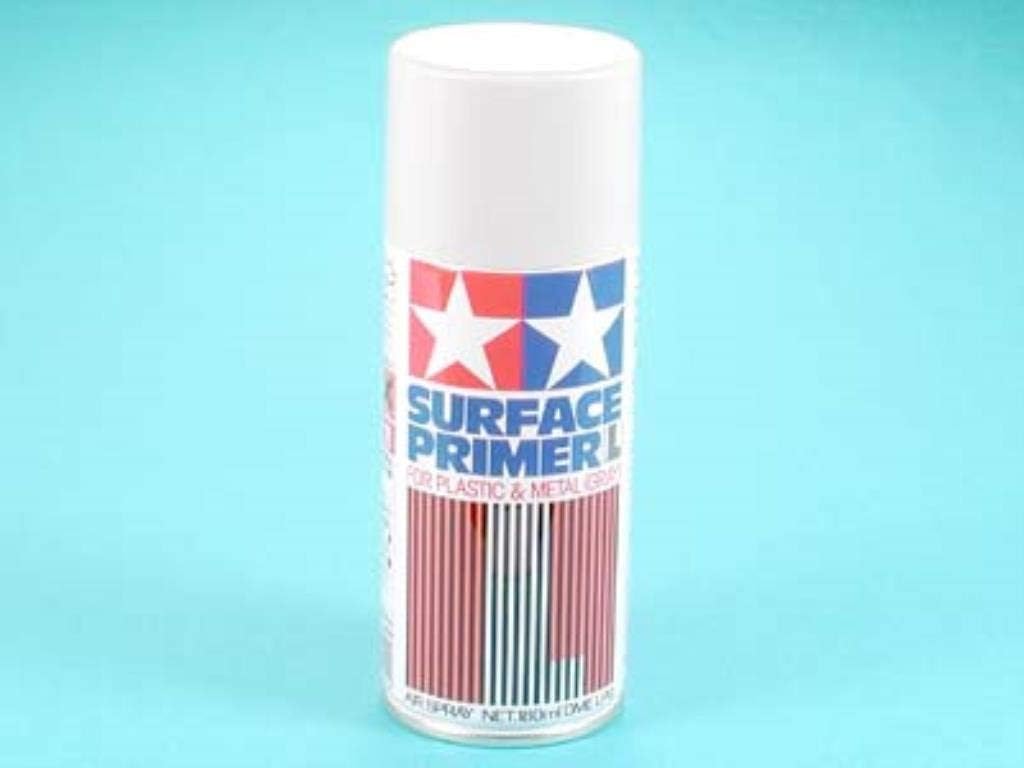 Tamiya TAM87042 87042 Surface Primer L Gray, 180ml Spray Can, Light Gray