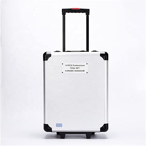 Miniatura 4 de ORDALI Herramienta de reparación de vehículos 187 piezas kit de herramientas de aluminio maleta juego de combinación de herramientas portátiles para