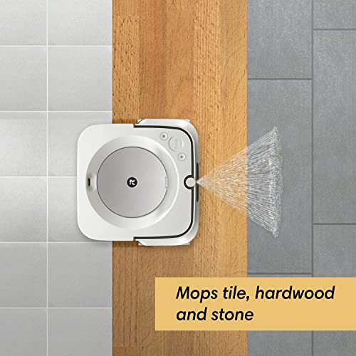 iRobot Braava Jet M6 (6110) Ultimate Robot Mop- Wi-Fi Connected, Precision Jet Spray, Smart Mapping, Works with Alexa, Ideal for Multiple Rooms, Recharges and Resumes, White by iRobot - Image 6