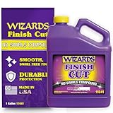 Wizards Finish Cut Compound - Levels Scratches and Brightens Dull Finishes with Smooth Show Finish - Non-Greasy and Water Based with Easy Clean-Up - Marine Compound and Finishing Material - 1 Gallon