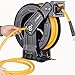 AIRZILLA Premium Steel Retractable Air Hose Reel With Dual Arm, 3/8