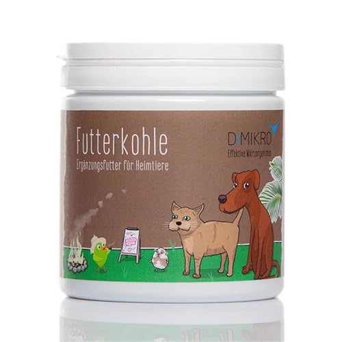 Carbón de alimentación – Alimento complementario para perros, gatos y otros animales domésticos – natural para mayor bienestar 250 g