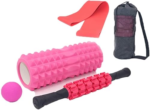 XiangRuiCoLtd - Rodillo de espuma para ejercicios musculares de tejido profundo, rodillo de masaje y bola de masaje para músculos estrechos