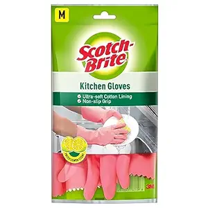 Scotch-Brite Rubber Kitchen Gloves Medium