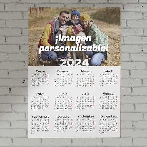 Tenvinilo Póster Calendario 2024 Personalizado 35x50 cm
