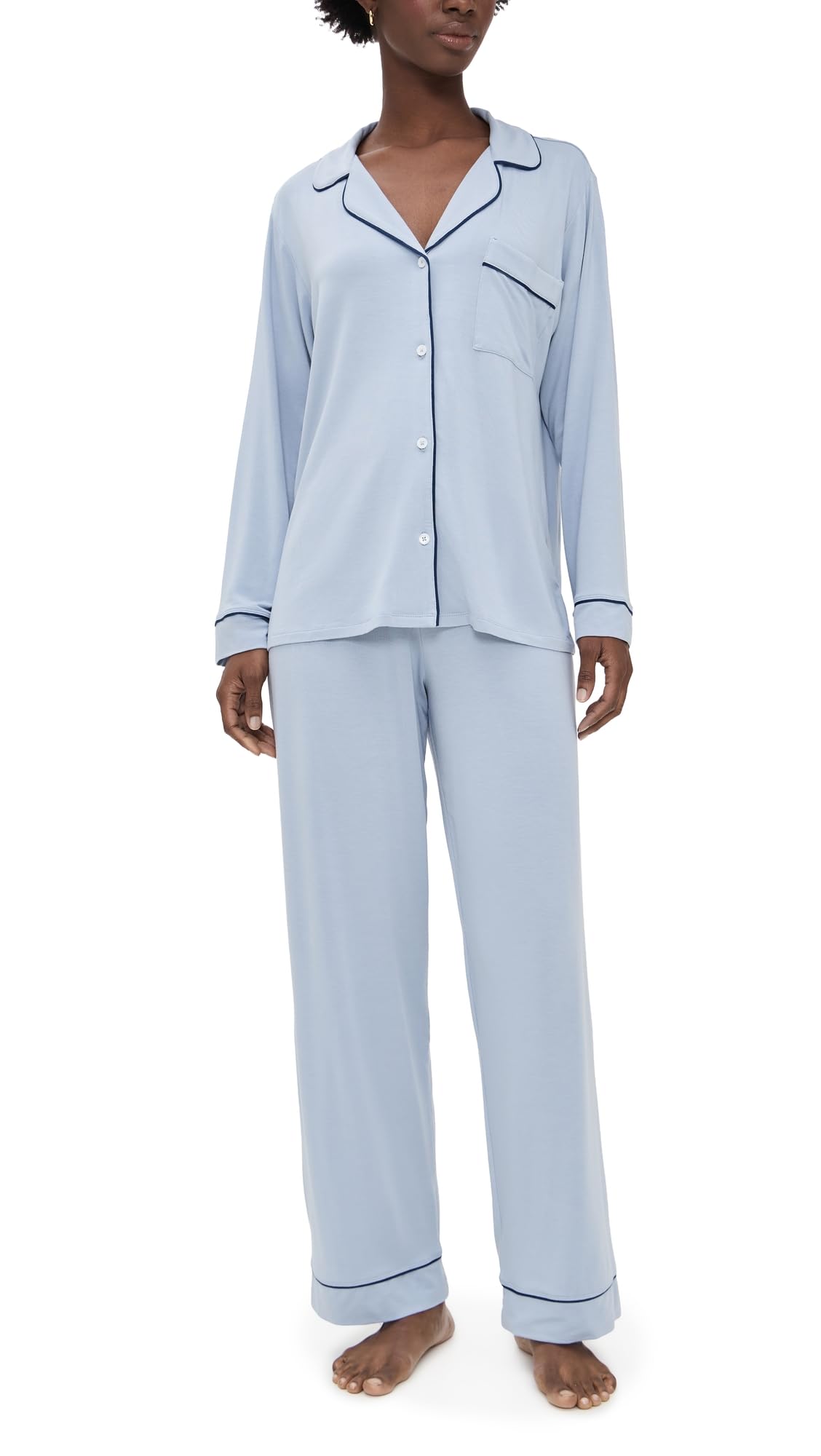 Eberjey Gisele Classic Women's Pajama Set | Long Sleeve Shirt + Long Pants