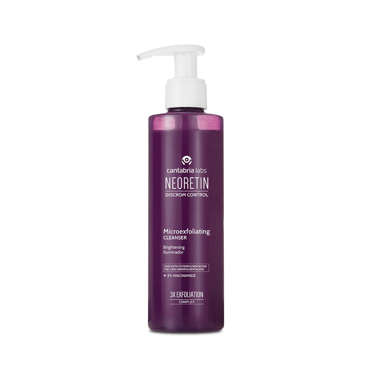 Cantabria Labs – Neoretin Discrom Control Microexfoliating Cleanser 150 ml – Gel Limpiador Microexfoliante – Tono de piel unificado y luminoso
