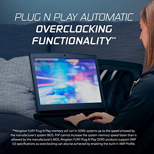 Image of Kingston FURY Impact 32GB (2x16GB) 6400MT /s CL38 DDR5 SODIMM | Intel XMP 3.0 | Plug N Play | Laptop Memory | Kit of 2 | KF564S38IBK2-32