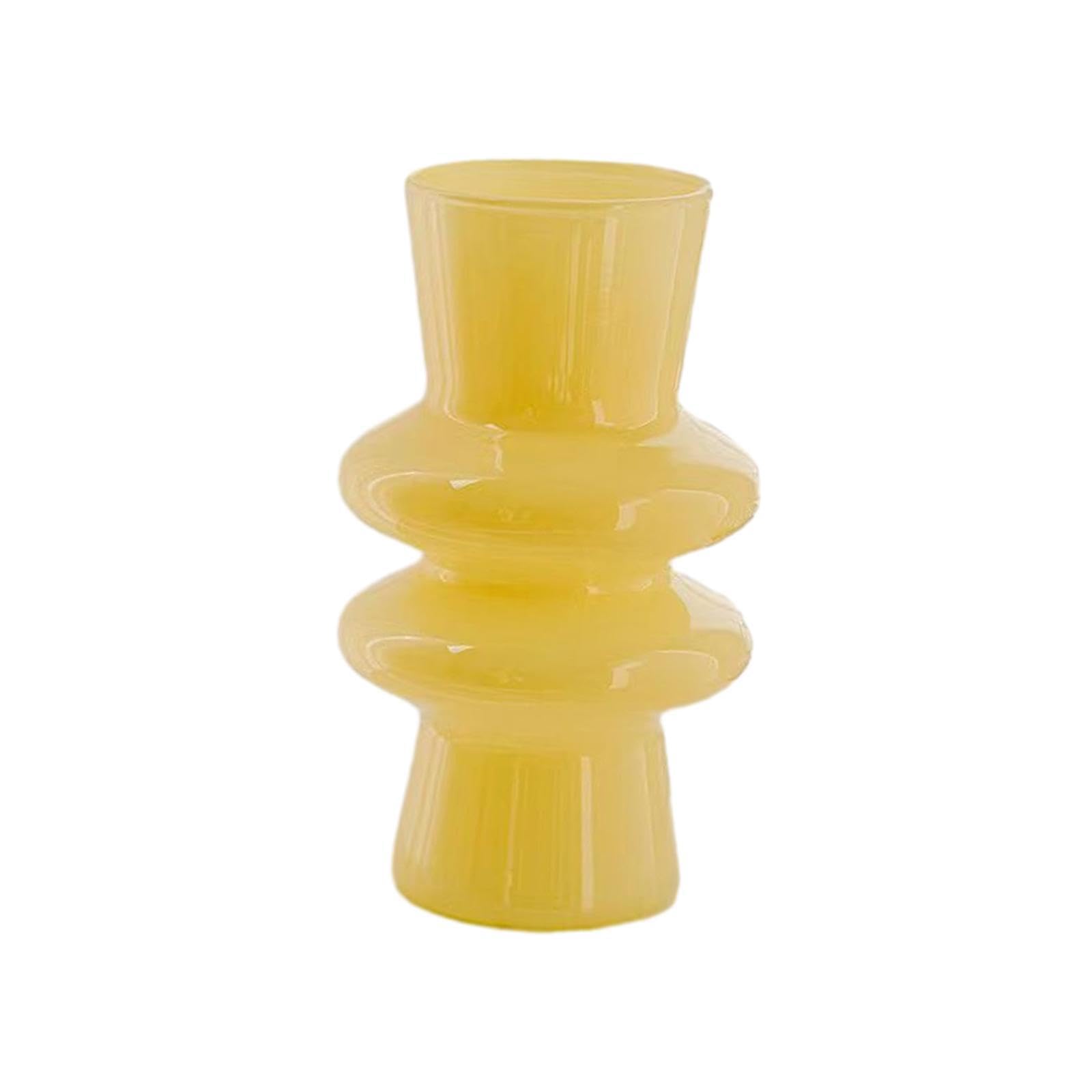 TWISAXC Trendy Glass Vase Floral Arrangement Holder Beautiful Decorative Vases For Flowers Home Wedding Decor Stylish Bedroom Accent Table Vase Floral Arrangement Bud Plant