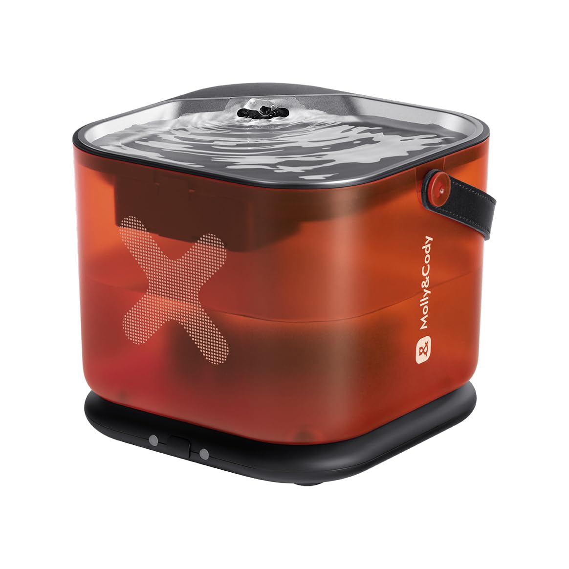 Fontana d'acqua per gatti, fontana automatica senza fili per animali domestici, dispenser d'acqua in acciaio inox da 3 litri con base staccabile, funzionamento a batteria, silenziosa per gatti e cani
