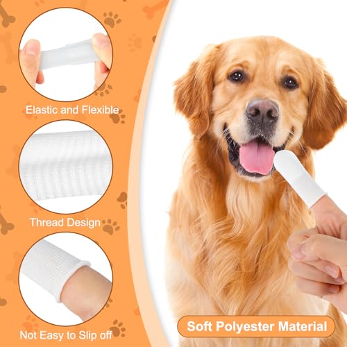 40 Stück Hundezahnbürste,Hundezahnbürste Fingerling Wiederverwendbar, Pet Finger Zahnbürste,zahnpflege hund,Zahnsteinentferner Hund,für Hunde Katzen Zahnreinigung Anti-Plaque Haustierzahnbürste