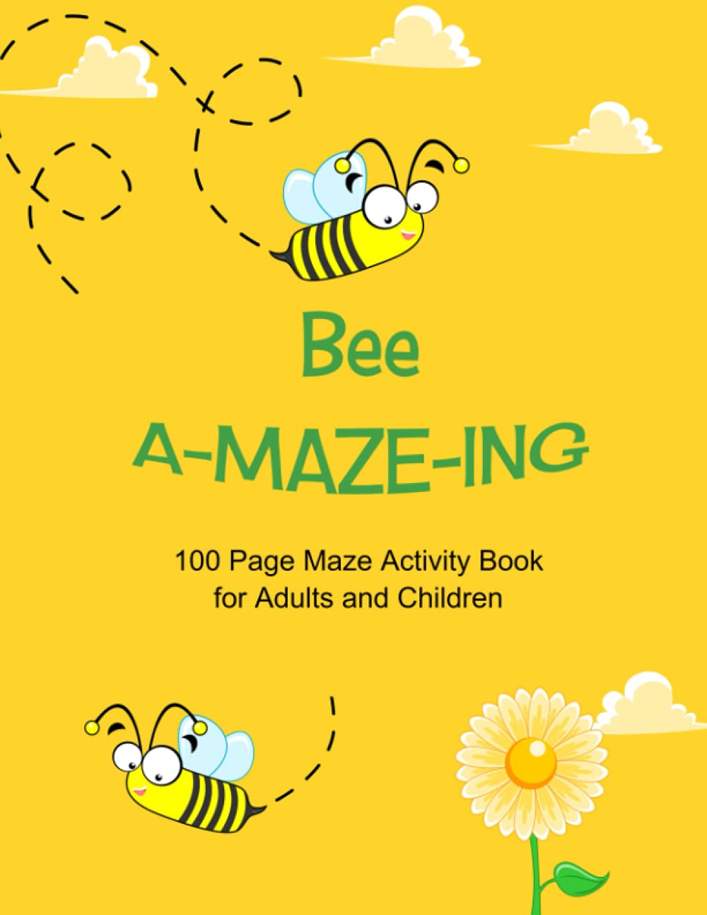 Maze Activity Book - Bee A-MAZ-ING - 100 pages