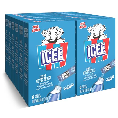 Singles To Go! ICEE Water Drink Mix, Blue Raspberry, 72 Packets - image 1