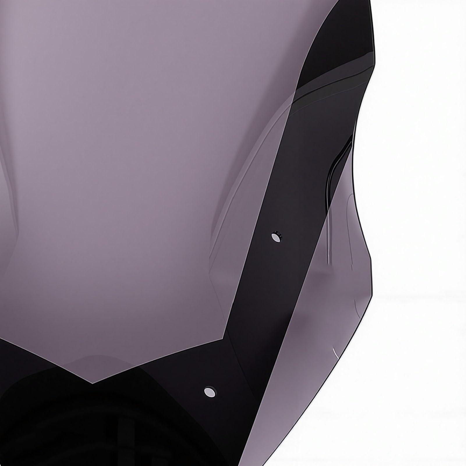 SIXRUN Parabrezza per NMAX155 Schermo Anteriore Moto Grigio Materiale Antiurto Design Ottimizzato del Flusso d'aria Sostituzione per NMAX155 2016 2017 2018 per Ciclisti Pendolari Urbani