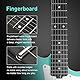SONICAKE 39 E-Gitarre Vollgröße mit klassischen SSS Tonabnehmern, leichtem Korpus, Tremolo-Brücke, abgerundeten Bünde und verstellbarem Halsstab QGT-10 (Grün)