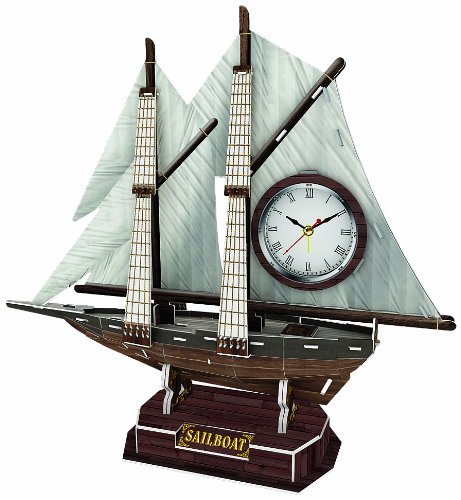 Horloge voilier DIY No.04 maquette en bois importée du Japon