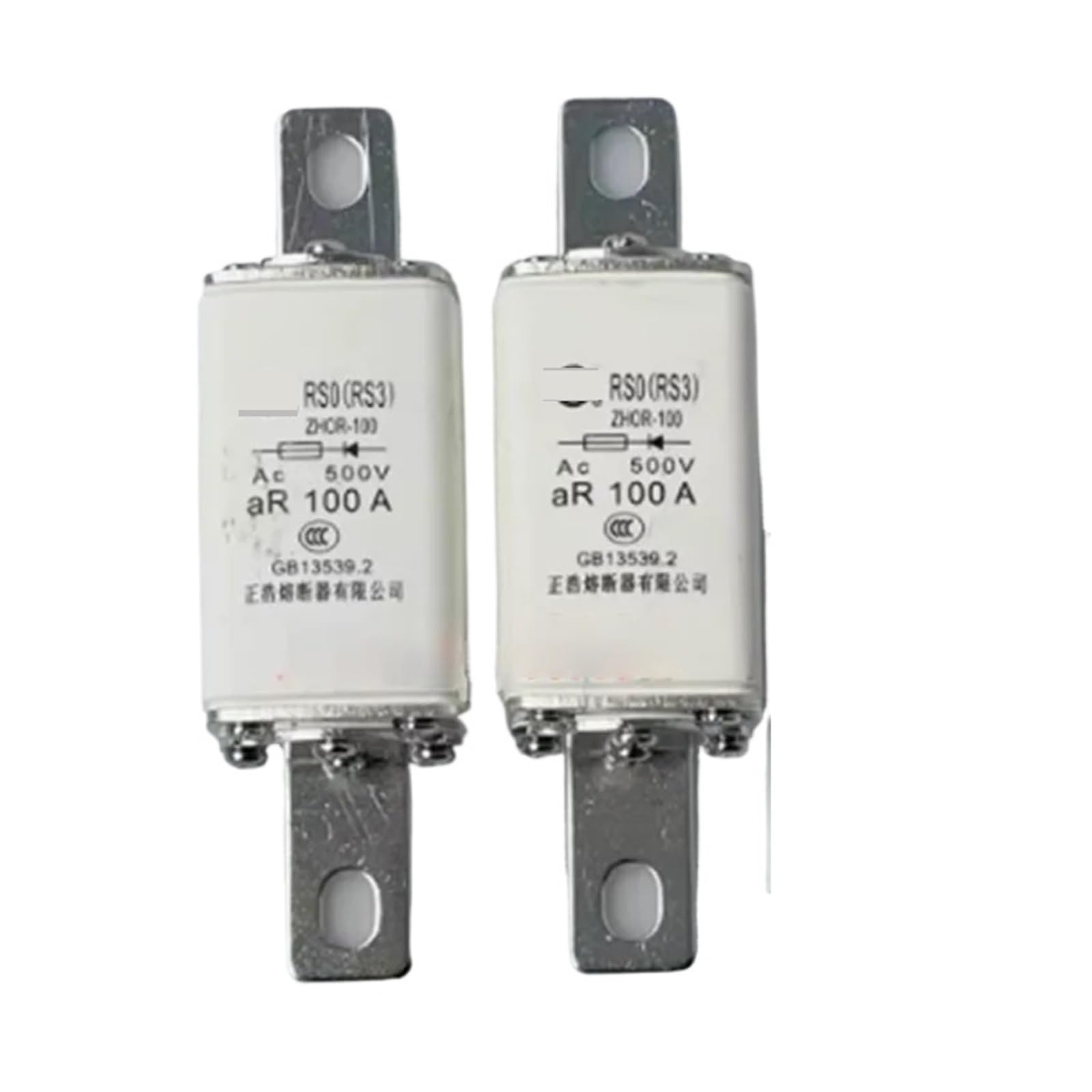 Fusible RS0 RS3 60A évite la surchauffe des machines industrielles 500V