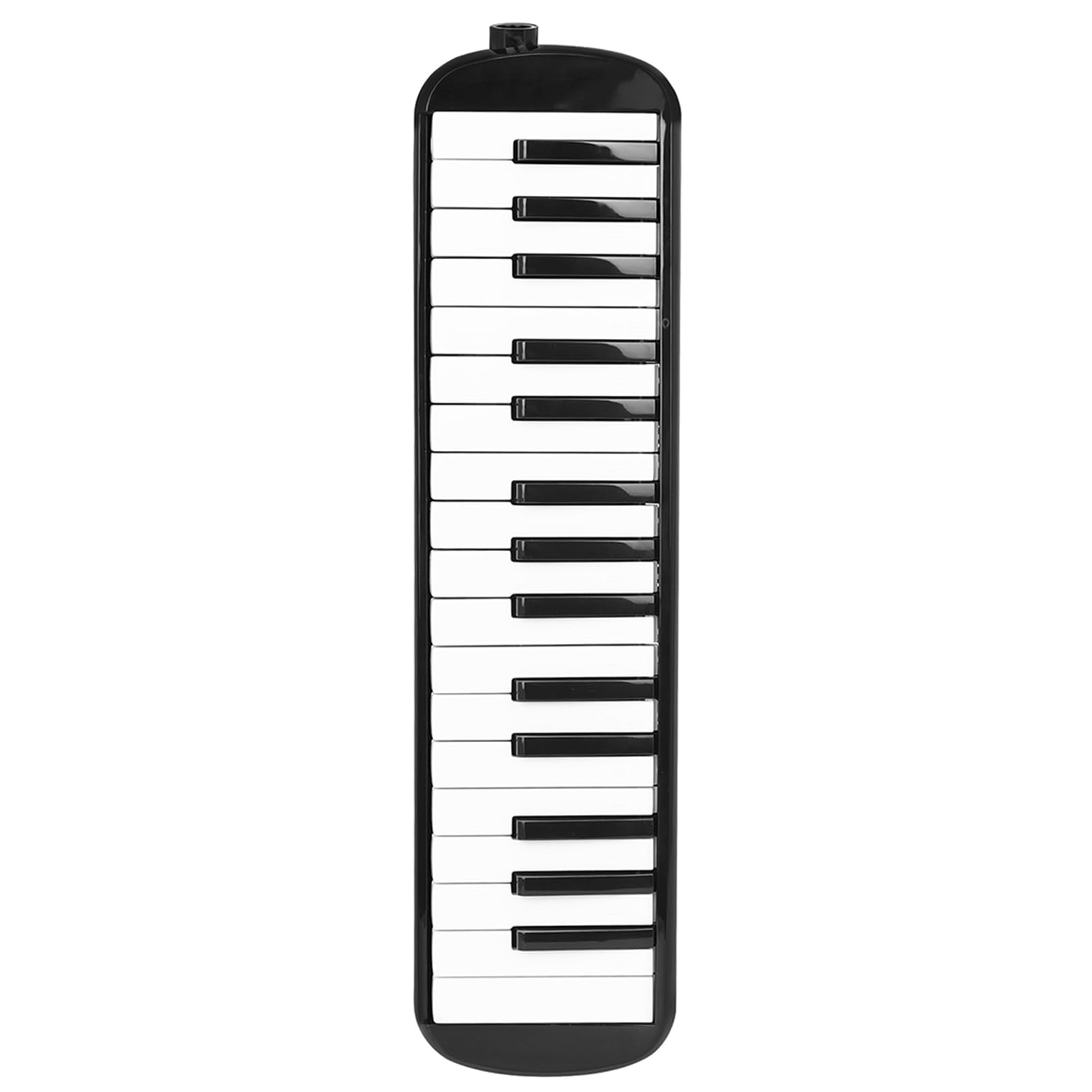 Fockety Strumento Melodica, 32 Tasti, Melodica per Principianti, per Studenti, Bocchino a Doppio Tubo, Strumento Musicale a Tastiera per Pianoforte Ad Aria con Custodia per (BLACK)