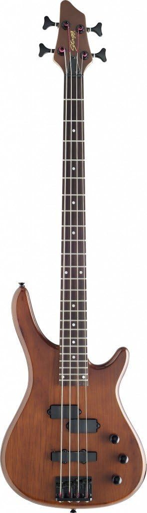 Stagg BC300-WS Fusion Electric Bass Guitar - Walnut Satin