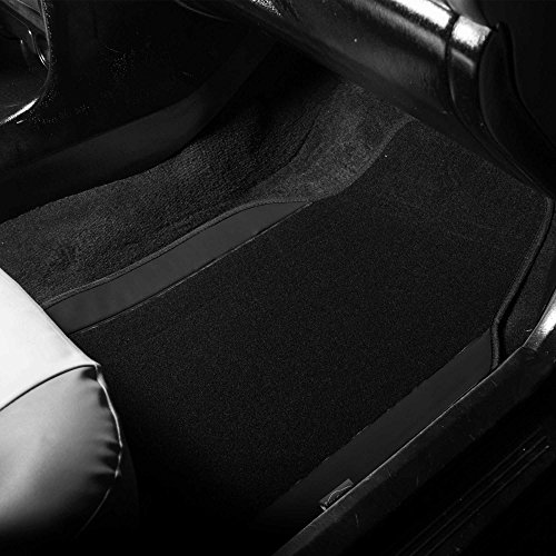 Image of FH Group Car Floor Mats - Carpet for Cars, Universal Fit Automotive All Purpose Car Protector Mat for Most Sedan, SUV, Truck Floor Mats Black
