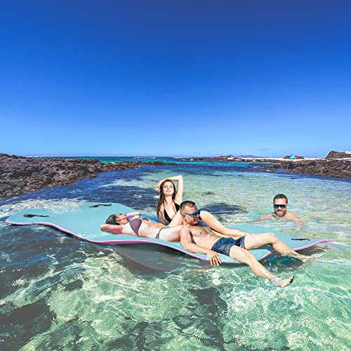 Homcom 17' X 5' Floating Mat, 3-Layer Lily Pad Swimming Pool Floating Water Mat, Thick And Durable Water Activities Mat For Lake, Oceans #TOP1
