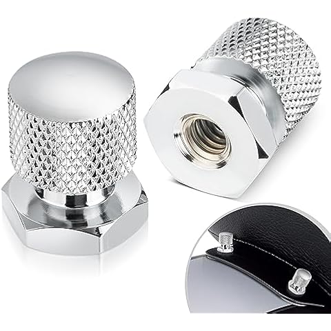 ANONEMOTO Solo Seat Mounting Nuts, Solo Seat Nut Motorcycle 1/4"-20 Thread Compatible for Harley Davidson 1997-2024 Touring Street Glide Road Glide Road King Softail… Cover