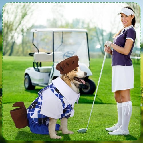 Disfraz Golf para Perro con Bolso y Palos miniatura 6