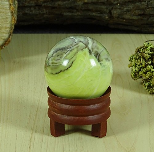 Reikiera Crystal Healing Stone Ball Serpentine