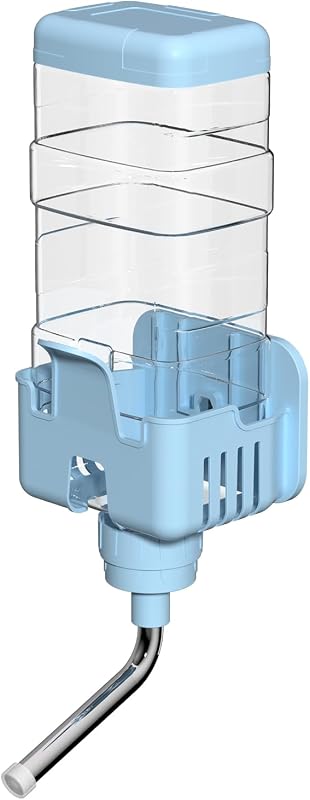 Garrafa de Água para Pequenos Animais com Bico Antigotejamento BAGHPBM Azul 887 mL