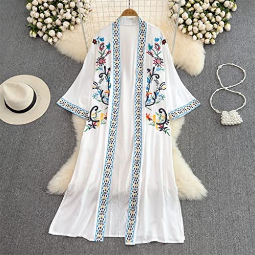 Cardigan bohème WQHPLMD exprimez votre liberté avec ce gilet fluide et brodé