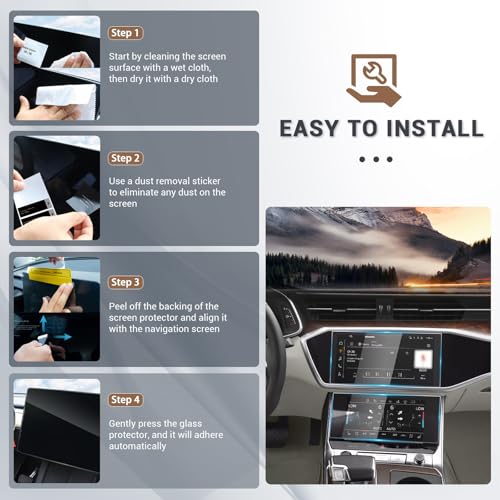Film protection navigation Audi A7 voyagez sereinement avec ecrans propres - 5