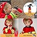 Liberry Fireman Costume for Kids 3 4 5 Years Old, Firefighter Tools with Fire Extinguisher, Pretend Play Toy Gift for Toddler Boys & Girls