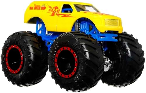 Miniatura 4 de Hot Wheels Monster Trucks - Vehículo de juguete Derby de demostración de cambio de color 164 para niños a partir de 3 años